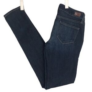Paige Peg Skinny Dark‎ Wash Zip Fly Denim Jeans